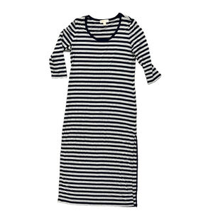 Women's Michael Kors Striped Dress Navy/Gray Size L